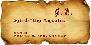 Gyimóthy Magdolna névjegykártya
